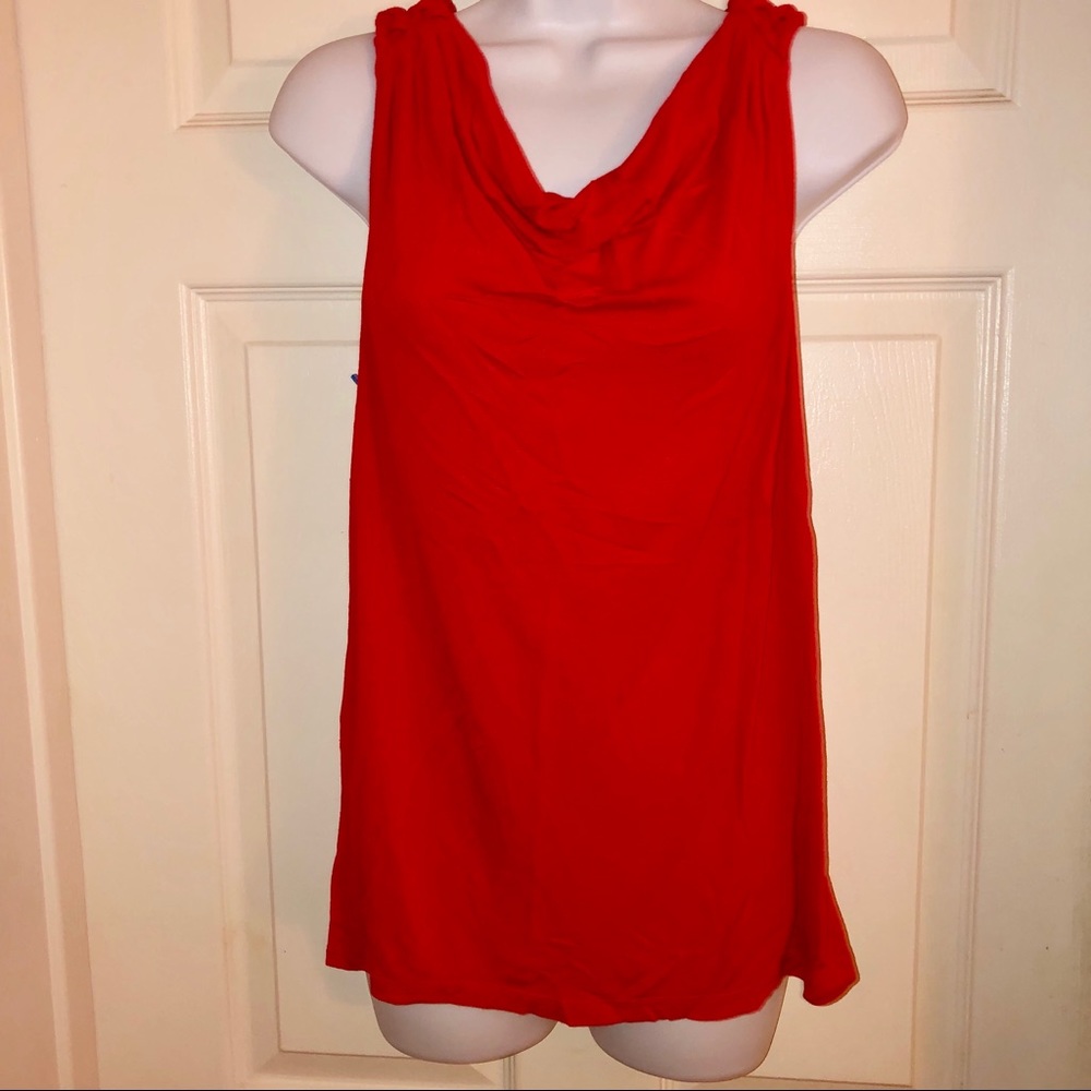 Mossimo Braided Racerback Blouse RED (M)